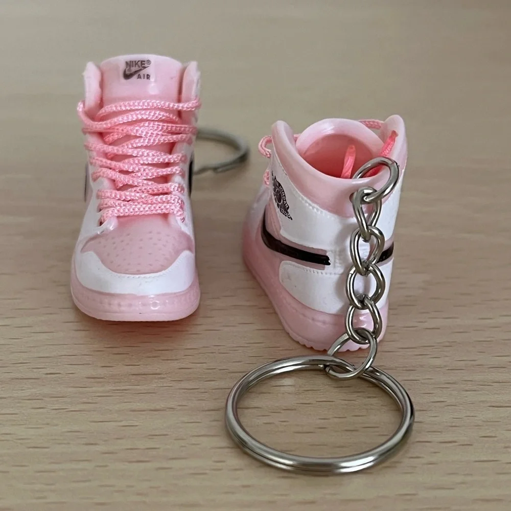 Pink and Black Fashion Sneaker Keychain BNIB with Box Shopper